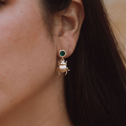 Scarab Earrings (Pair)
