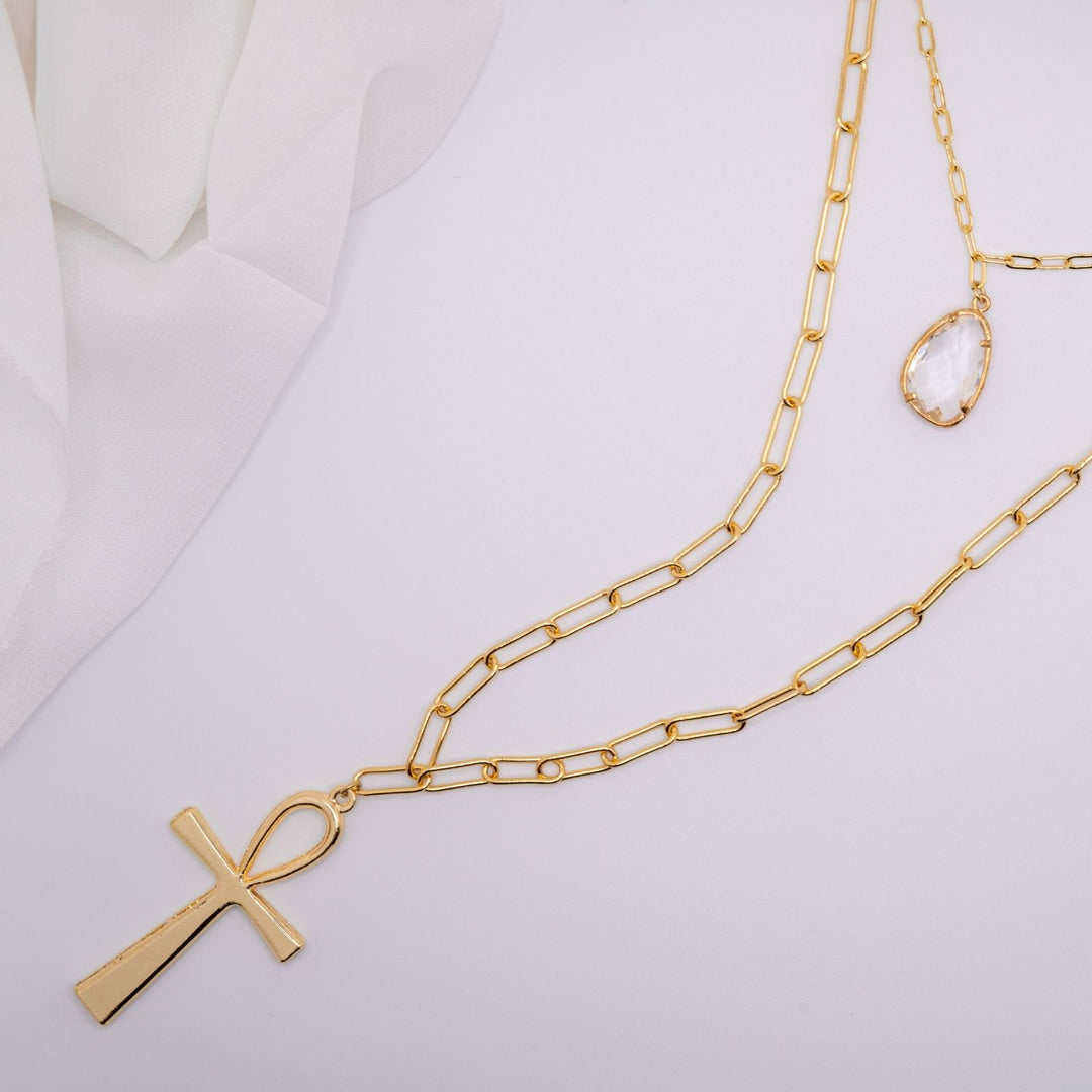 Divine Light Ankh Necklace