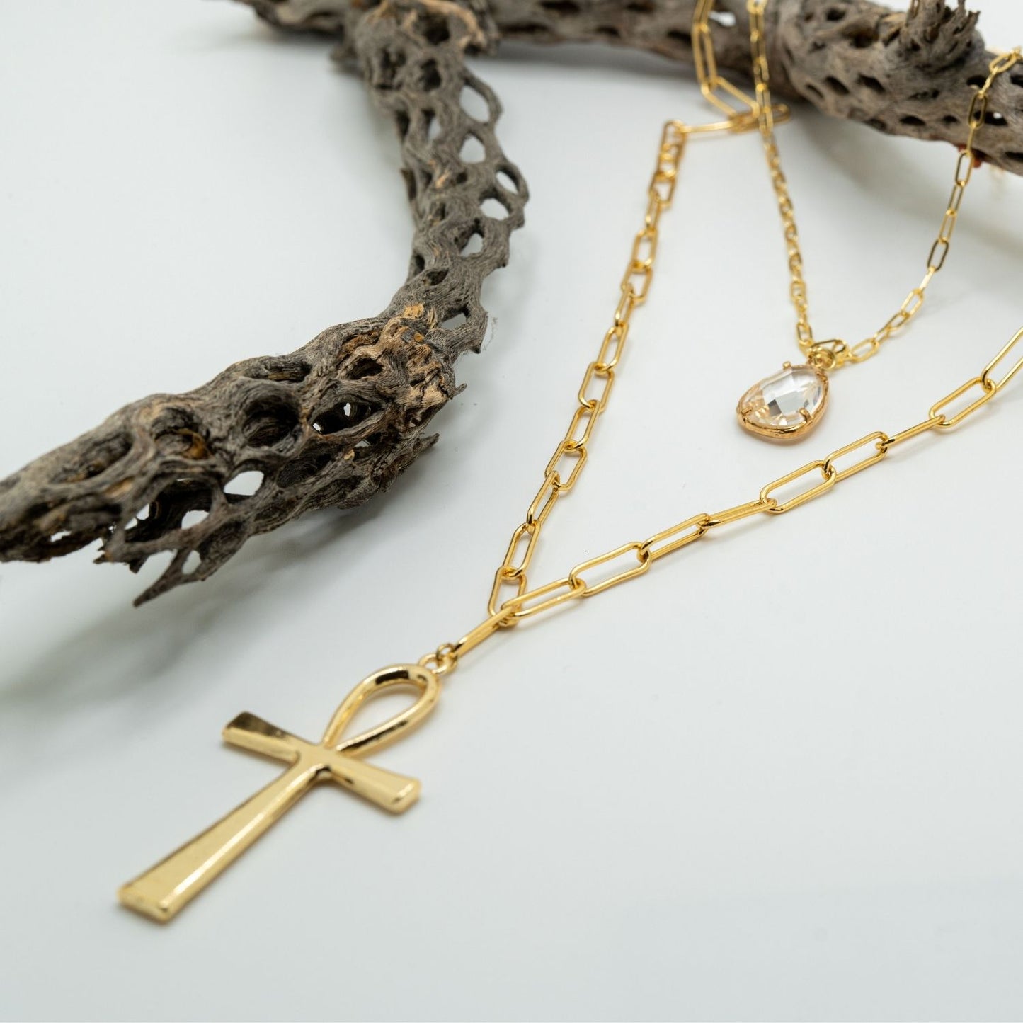 Divine Light Ankh Necklace