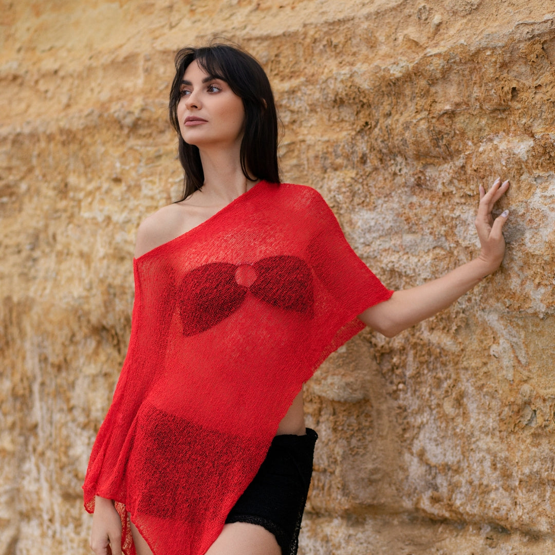 Shapeshifter Multiway Mesh Poncho, Hood & Beach Cover-Up