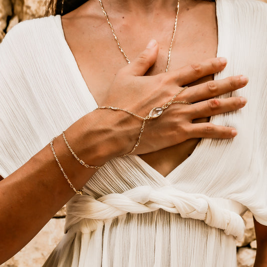 Goddess Rising Necklace / Hand Chain