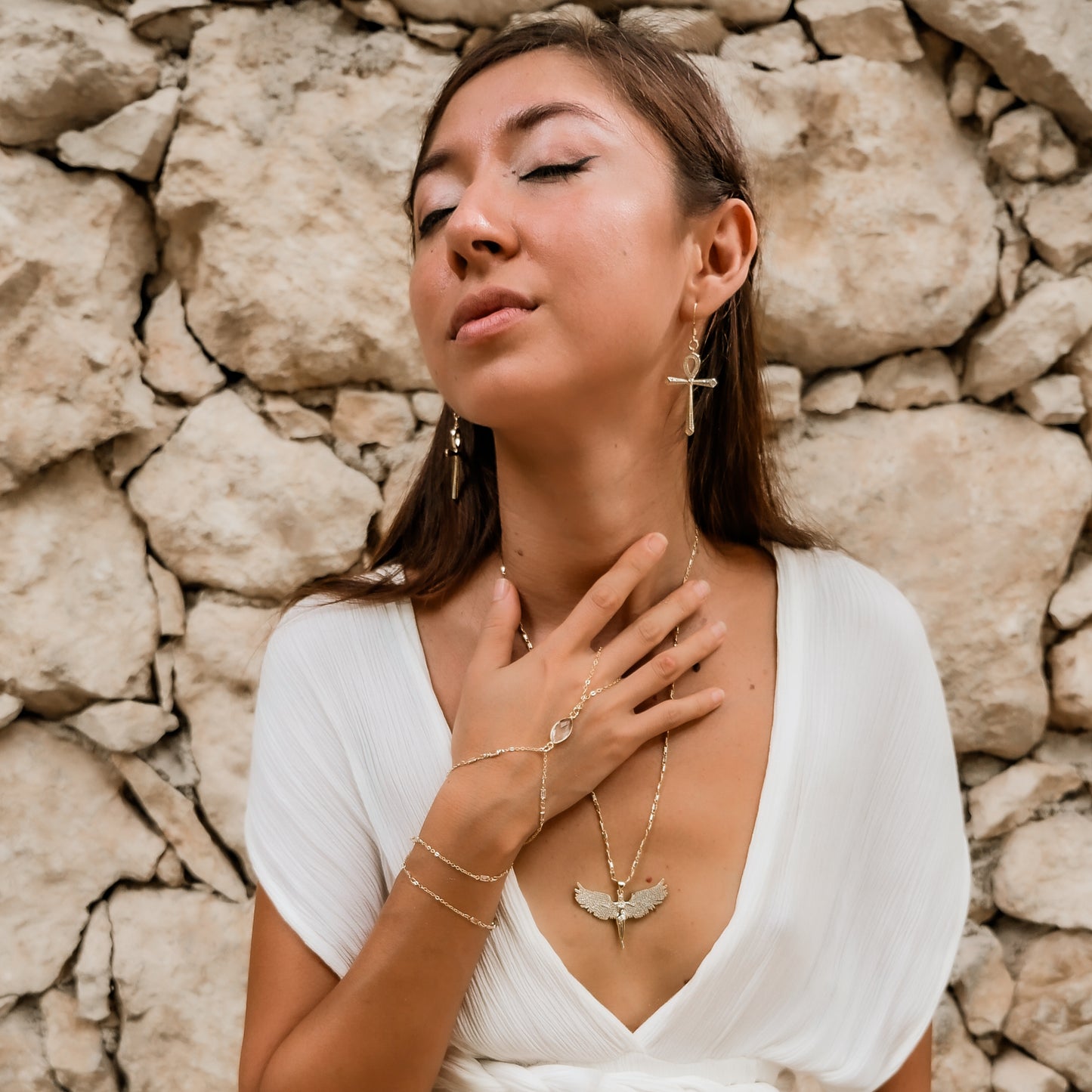 Goddess Rising Necklace / Hand Chain