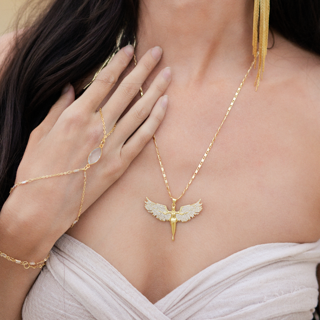 Goddess Rising Isis Statement Necklace