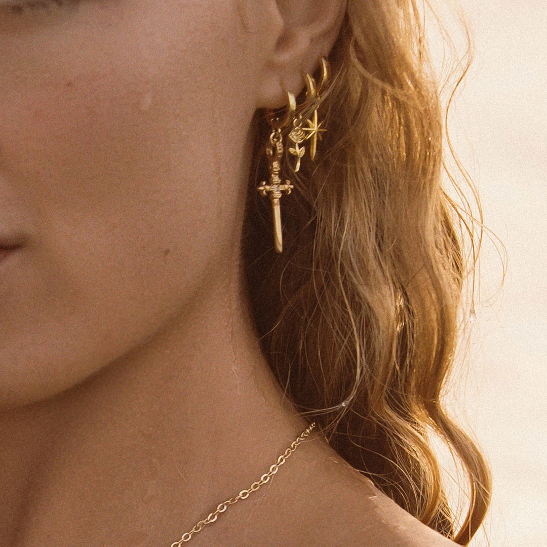 North Star Huggie Earring (Each)