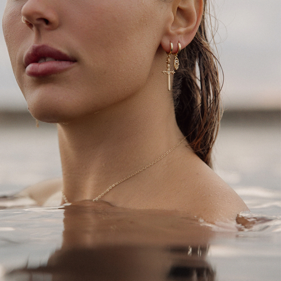 Hamsa Huggie Earring (Each)