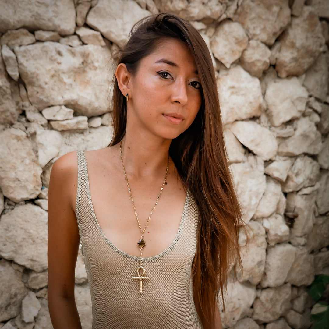 Queen's Talisman Ankh Necklace