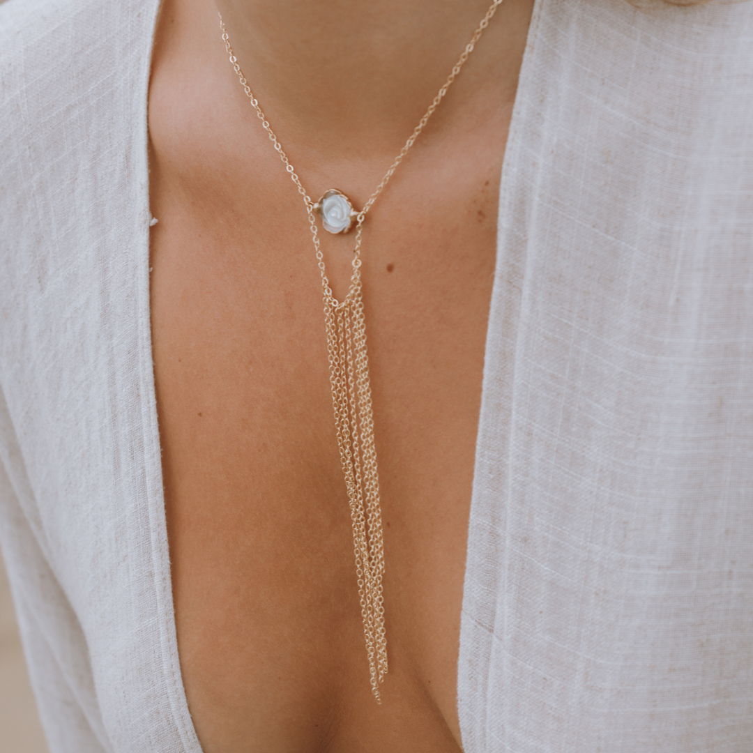 Rose Drip Necklace