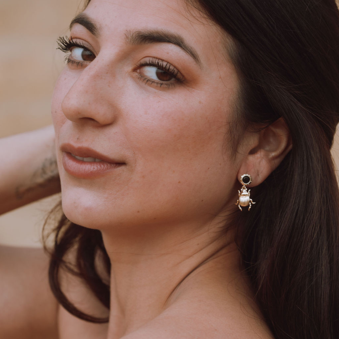 Scarab Earrings (Pair)