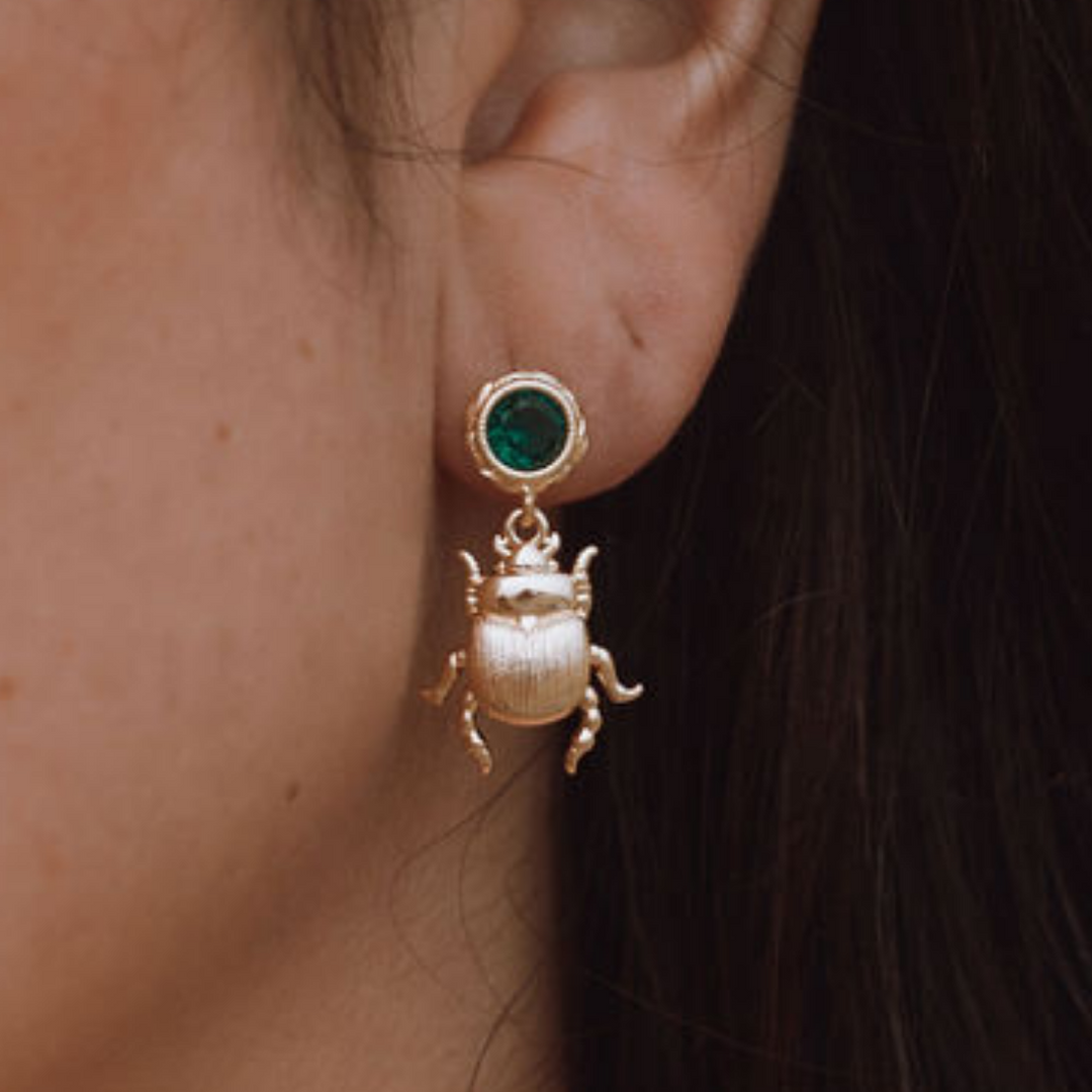 Scarab Earrings (Pair)