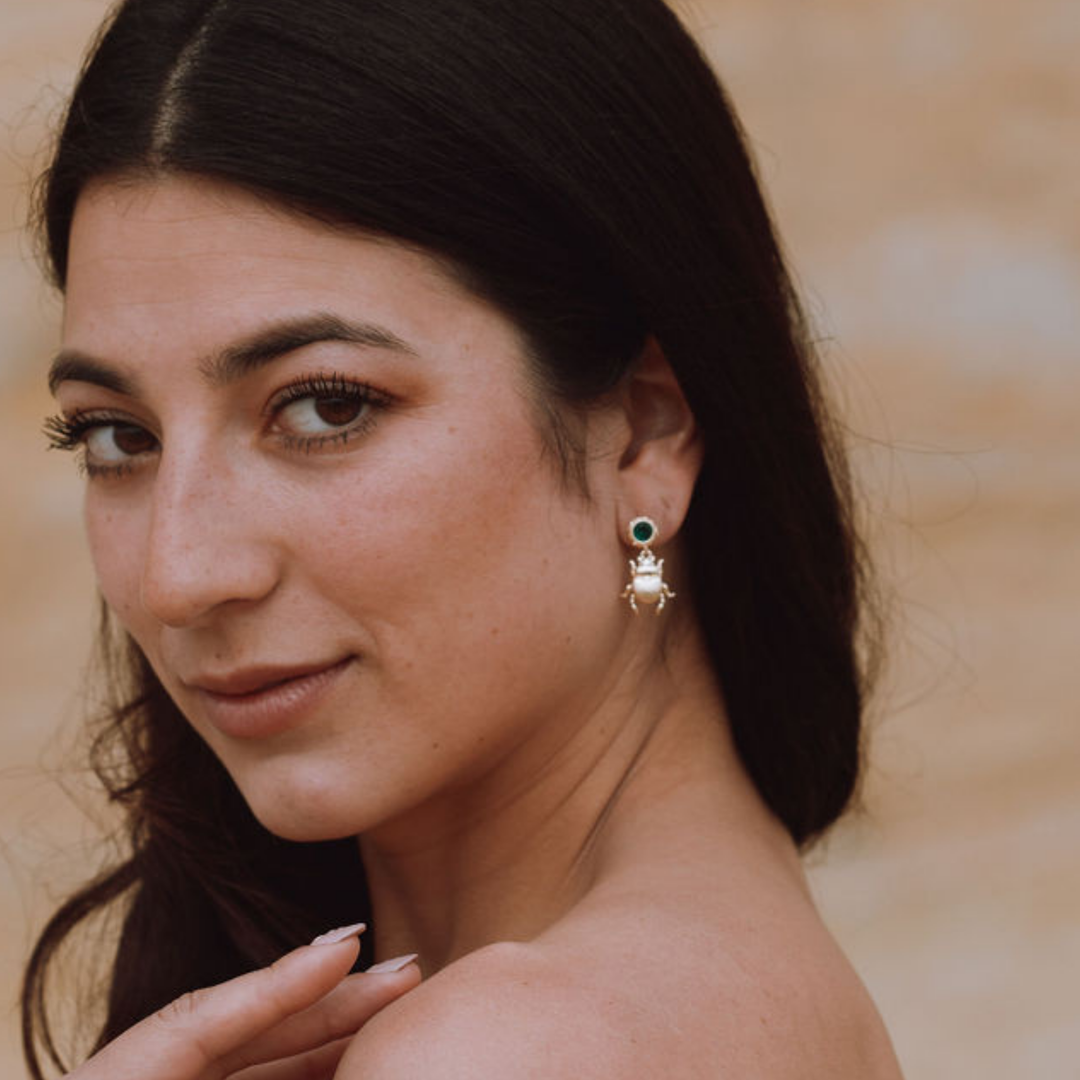 Scarab Earrings (Pair)