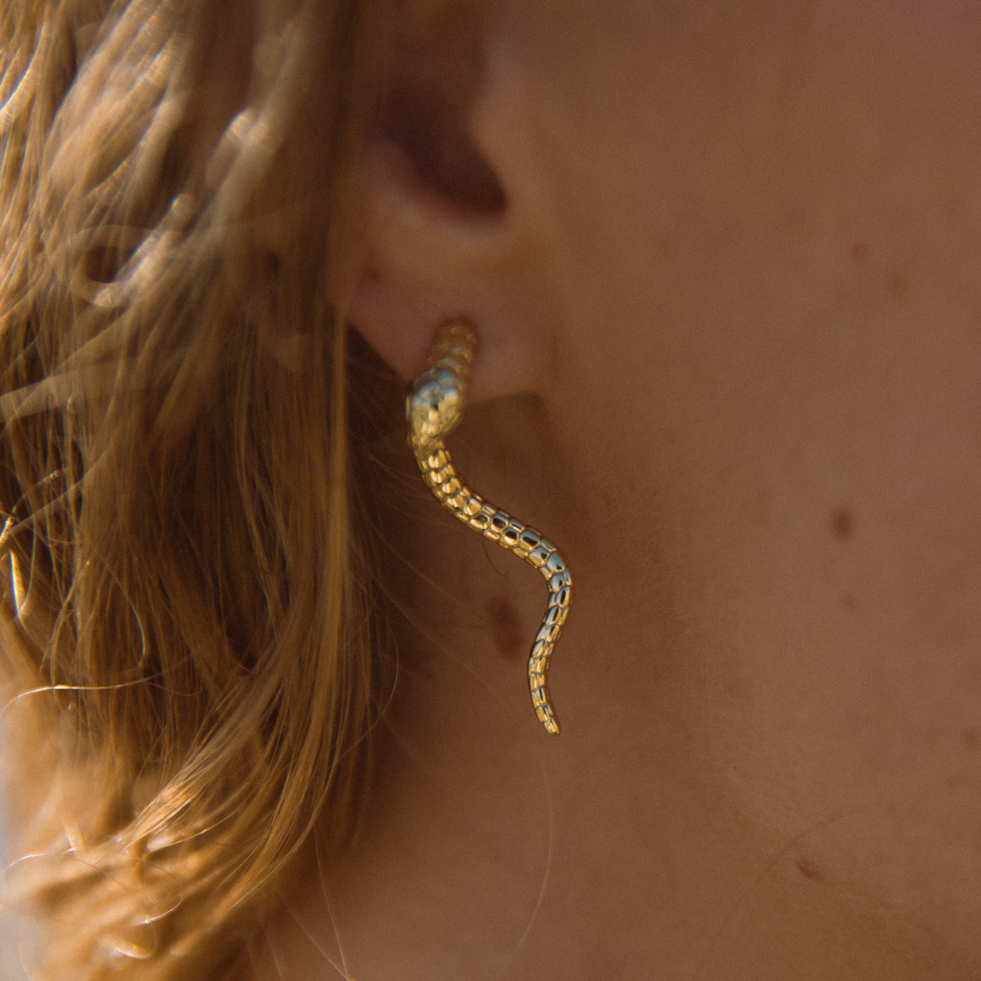 Sacred Serpent Earrings (Pair)