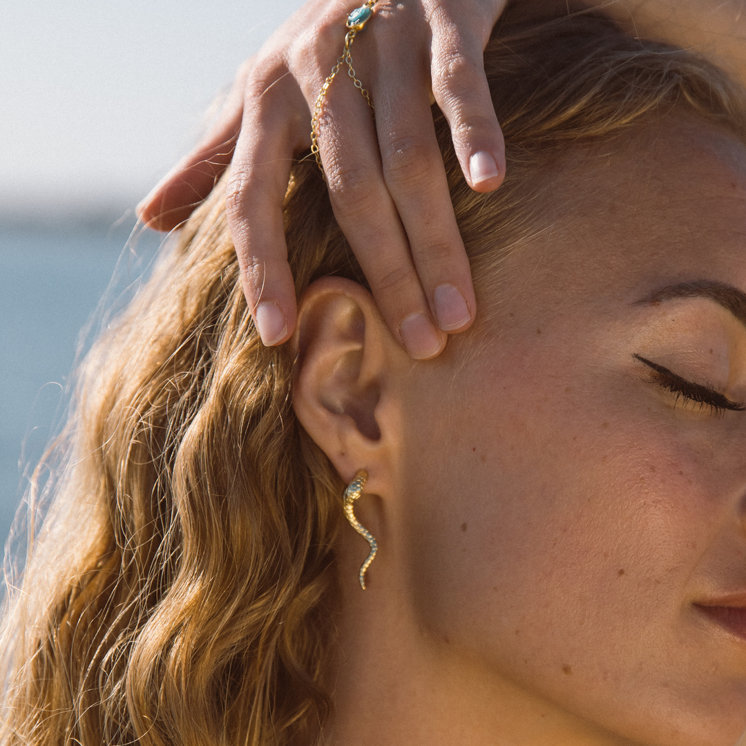 Sacred Serpent Earrings (Pair)