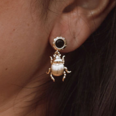 Scarab Earrings (Pair)