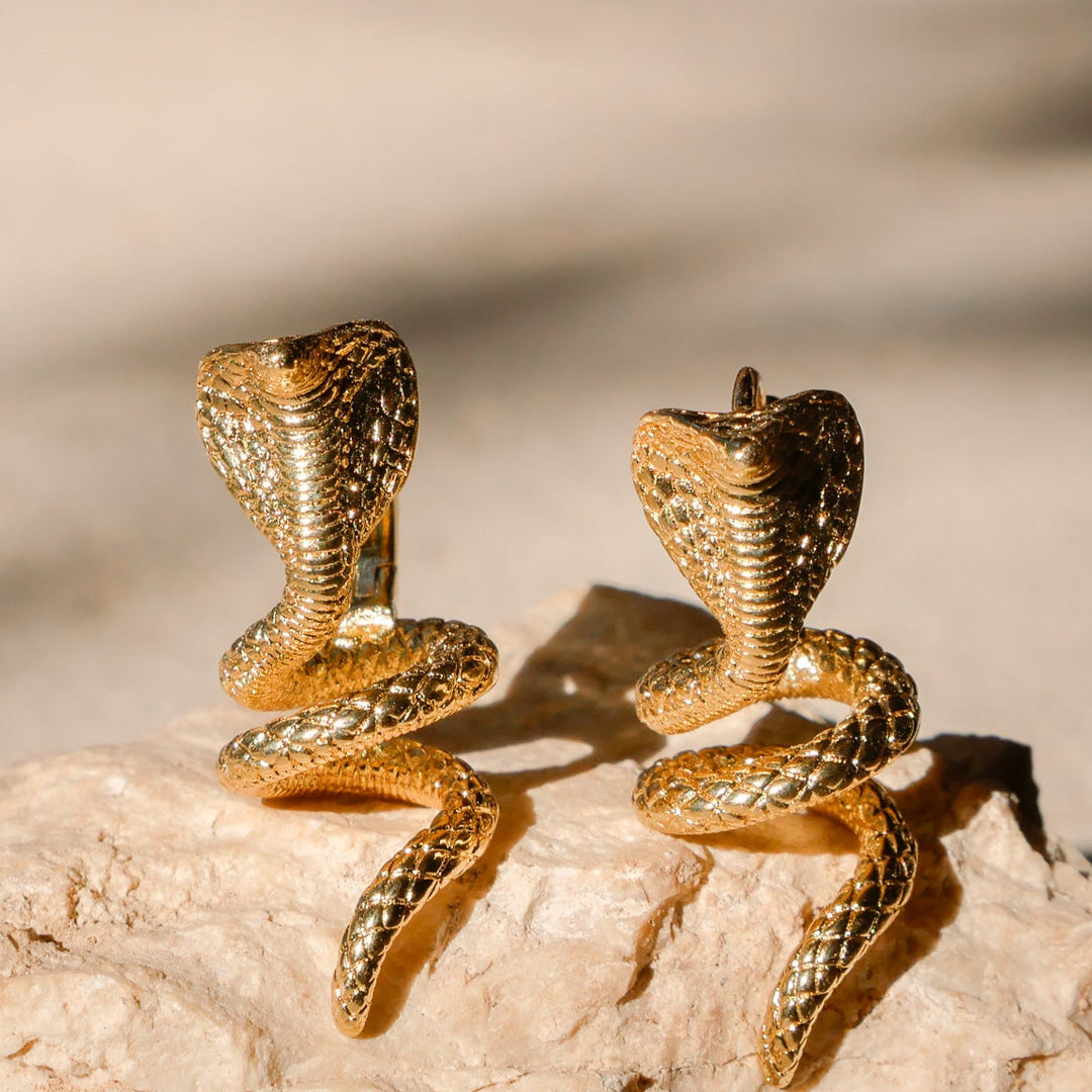 Queen Cobra Earrings (Pair)