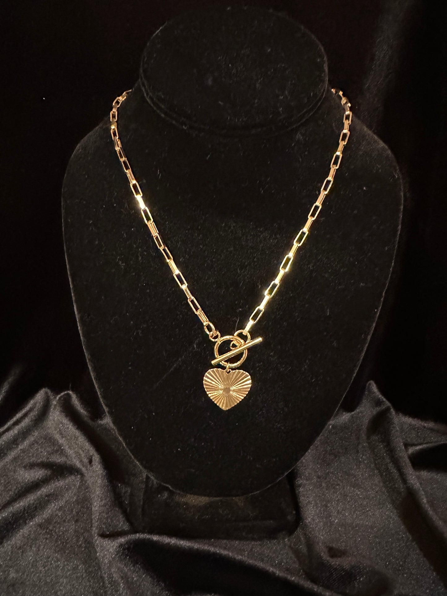 Heart of Gold Locket Necklace